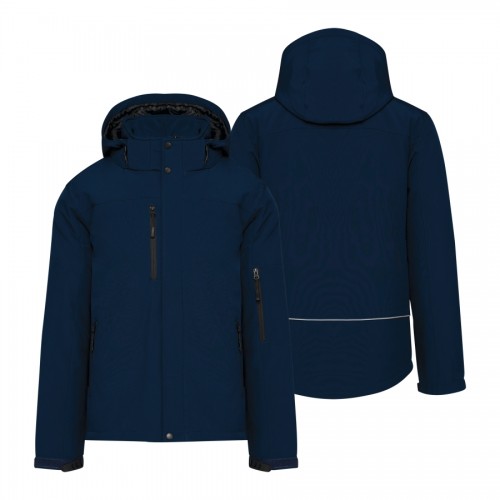 PARKA SOFTSHELL ACOLCHOADA C/ CAPUZ AZUL MAR. K650 PARKA SOFTSHELL ACOLCHOADA C/ CAPUZ AZUL MAR. K650